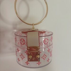 pink LV print mini bag 💗